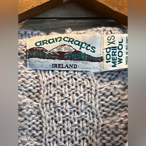 ARAN CRAFTS IRELAND HOODED ZIP CARDIGAN XS - Picture 4 of 9